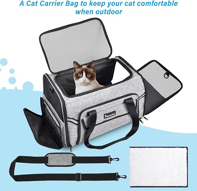 Petmolico Cat Carrier Soft-Sided Pet Bag - Image 4