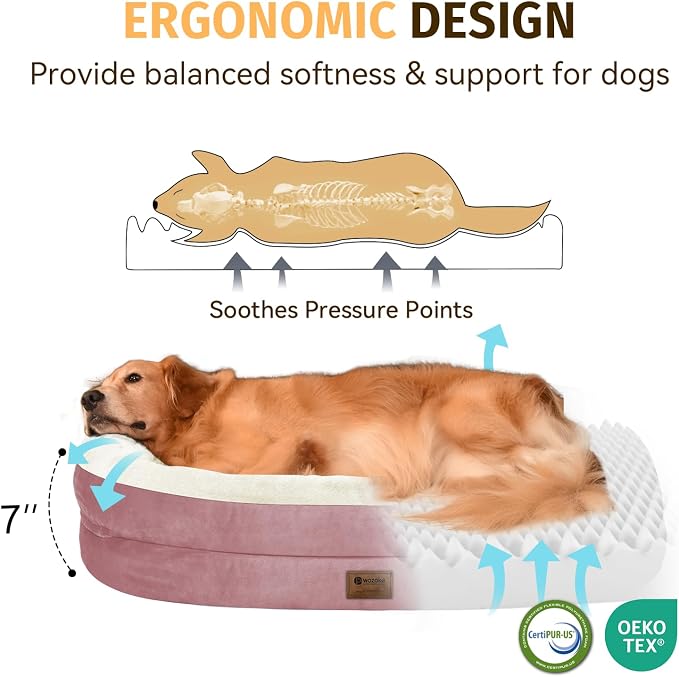 Orthopedic Waterproof Large Dog Bed: Memory FoamWashable Dog Bed - Image 3