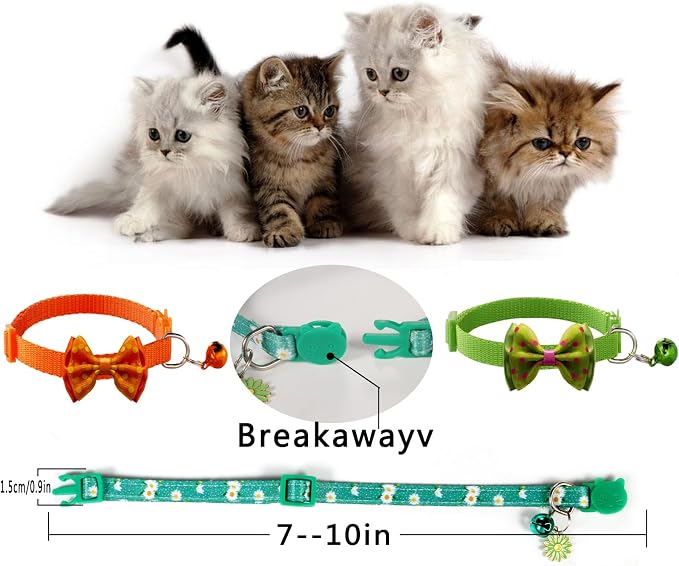 10PC Floral Cat Collar Set - Image 8