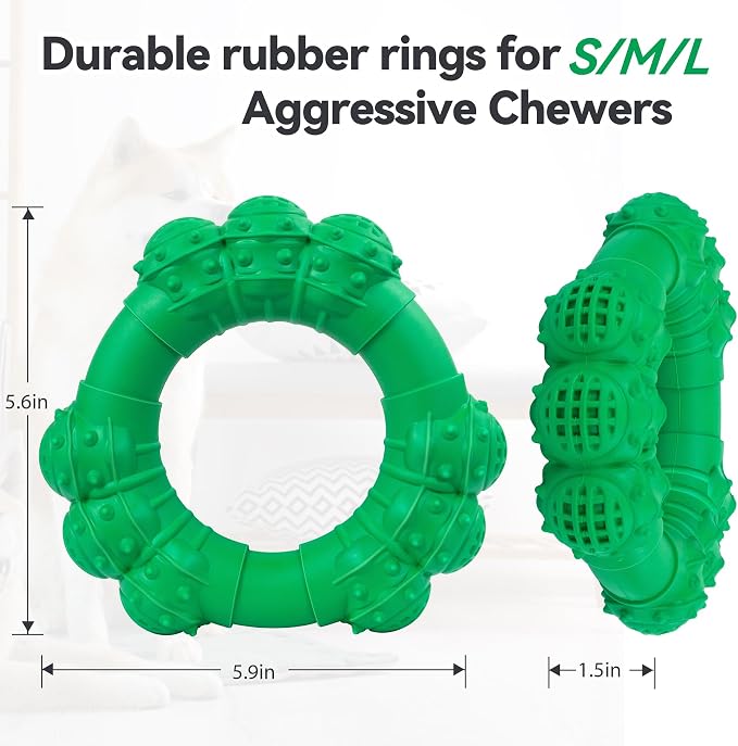 Indestructible Dog Chew Toys for Aggressive Chewers, Super Dog Chewer Toys for - Image 2