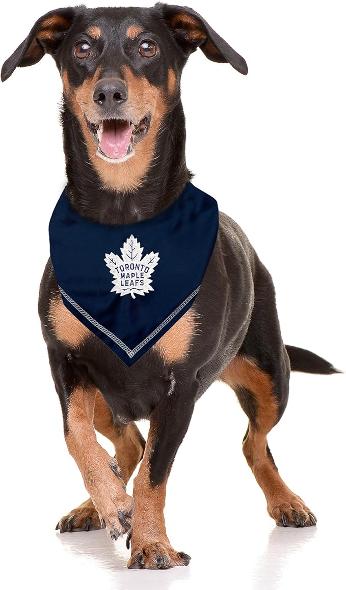 Pets First NHL Toronto Maple Leafs TIE Bandana, Size Large/X-Large. Dog Bandana - Image 3