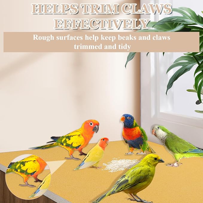 50 PCS Gravel Liner Paper for Bird Cage 11 x 17 Inch Bird Cage Paper Liners - Image 4