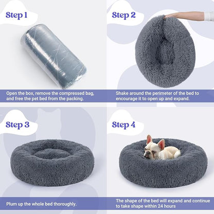 rabbitgoo Calming Dog Bed for Small Medium, 27 inches Pet Bed Machine Washable - Image 9