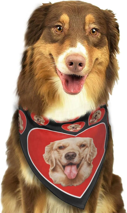 Custom Dog Bandana for Cat Dog Pet Add Your Design Personalized Neckwear - Image 3