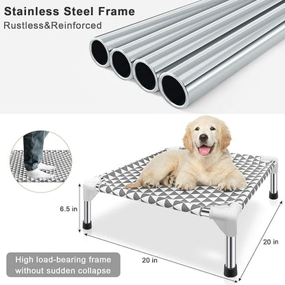 Elevated Outdoor Dog Bed Updated Raised Pet Cot Cooling Puppy Bed Lifted Dog Bed - Image 6