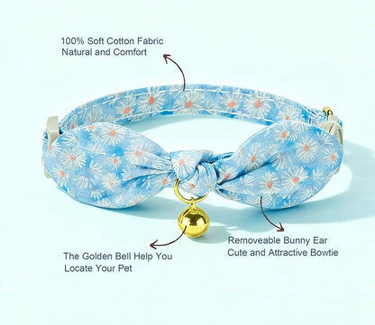 Bunny Ear Bowtie Cat Collar - Image 3