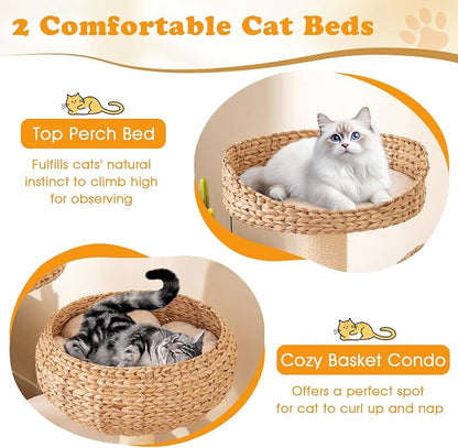 PETSITE 41 Inch Modern Cat Tree - Image 5
