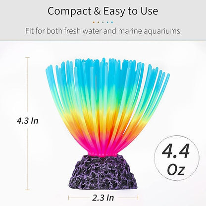 Uniclife Aquarium Imitative Iridescent Blue Sea Urchin Ball Artificial Silicone - Image 5