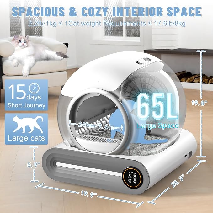 SUW Self Cleaning Litter Box, Automatic Cat Litter Box - Image 2