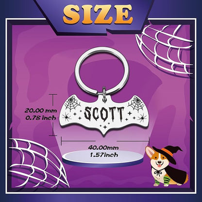 Bat Dog Tag, Halloween Personalized Dog Tags - Image 5