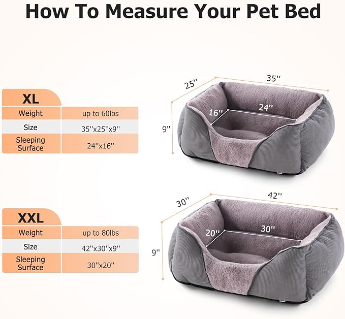 MIXJOY Dog Beds for Large Dogs, Big Pet Bed Large Size Dog Washable, Orthopedic - Image 6