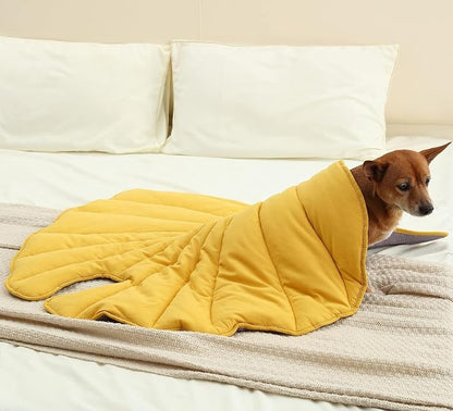 50x45 Inch Leaf Shaped Cotton Dog Blanket, Extra Large Pet Blanket - Image 7