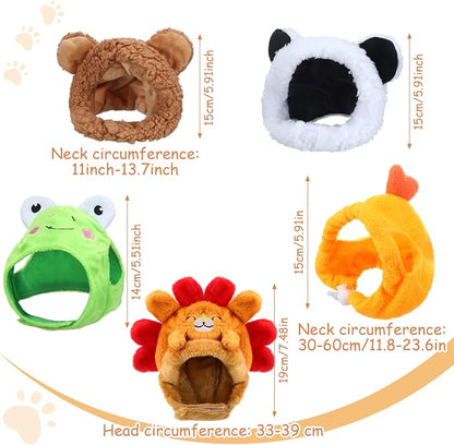 Weewooday 5 Pieces Cat Costume Bunny Hat Outfit - Image 2