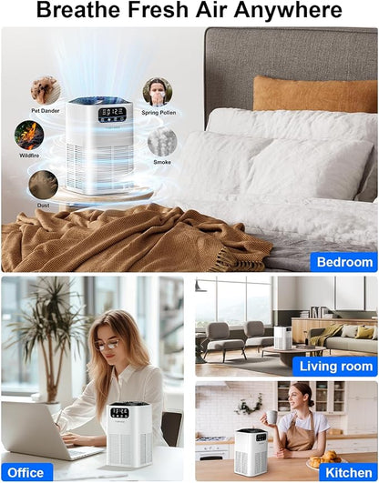 Air Purifiers for Home Large Room up to 1076 Sq Ft, H13 True HEPA Filter Air - Image 6