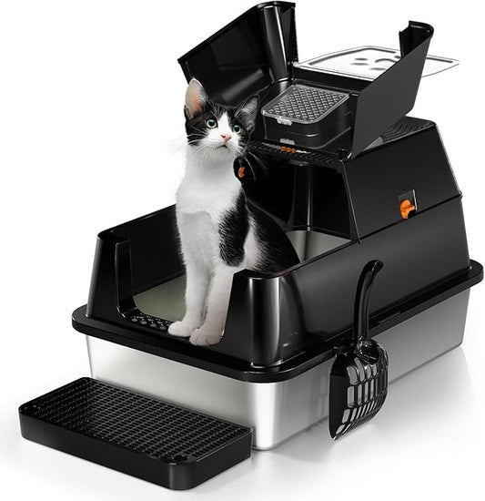 Stainless Steel Cat Litter Box by Eosarcu