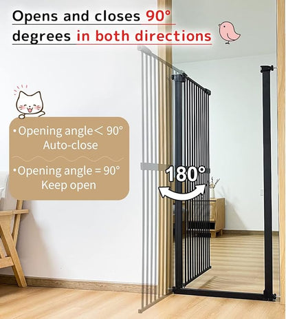 Lumizone Extra Tall Cat Gate 61.02" High Pressure Mounted Extra Wide - Image 7