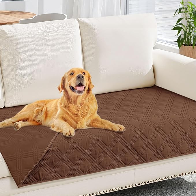 hyha Waterproof Dog Blanket, Reversible Pet Bed Blanket, Soft Sofa Couch Cover by hyha