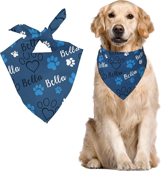 Custom Pet Scarf Personalized Dog Bandana by DOREALA