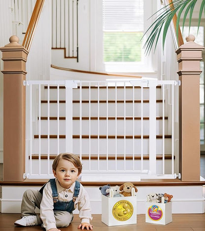 Cumbor 29.7-48" Baby Gate for Stairs, Mom's Choice Awards Winner-Dog Gates for by Cumbor