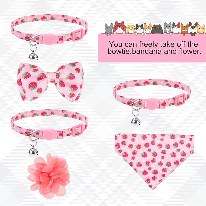 Breakaway Cat Collars with Bell & Cute Pendants - Image 5