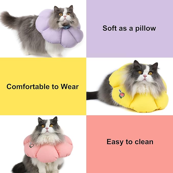 HiDREAM Cat Cone Collar, Cute Waterproof Elizabethan e Collar - Image 6
