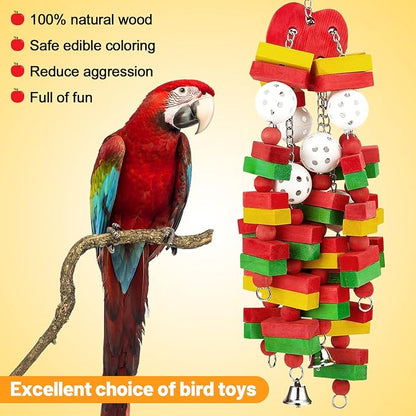 MEWTOGO Large Bird Parrot Toys for Cockatoos African Grey Macaws and Amazon - Image 6