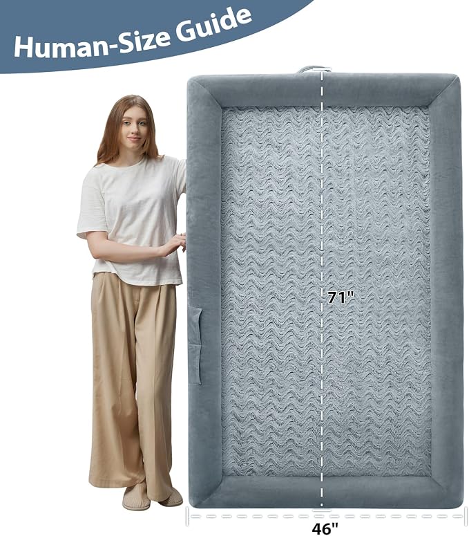 WNPETHOME Human Dog Bed for Adult, Washable Dog Couch - Image 6