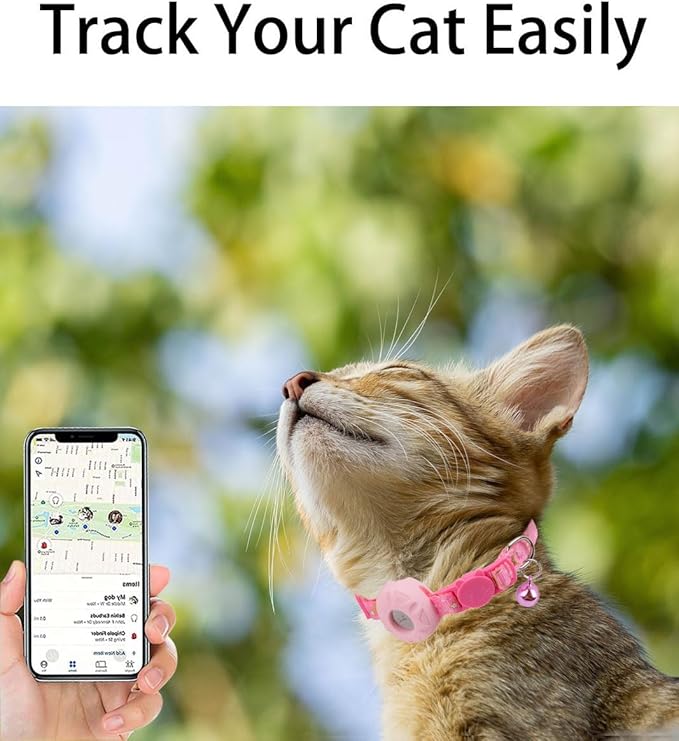 Breakaway Cat Collar with Airtag Holder, Safety Kitten Collar with Apple Airtag - Image 5
