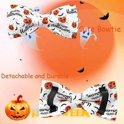 Halloween Dog Collar, Pet Collar Bow Pumpkin Pet Collar Girl Boy Bow Dog - Image 4