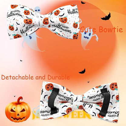 Halloween Dog Collar, Pet Collar Bow Pumpkin Pet Collar Girl Boy Holiday - Image 4