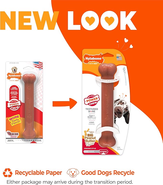 Nylabone Power Chew Classic Bone Chew Toy - Image 3