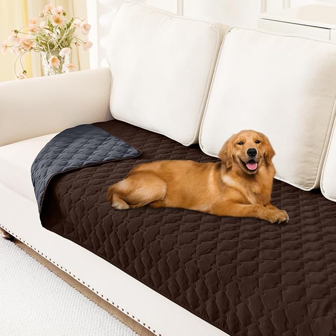Smiry Waterproof Dog Bed Cover Blanket, Soft Reversible Pet Blanket, Washable by Smiry