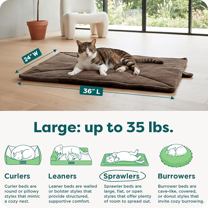 FurHaven ThermaNAP Self Warming Cat Mat, Dog Bed - Image 3