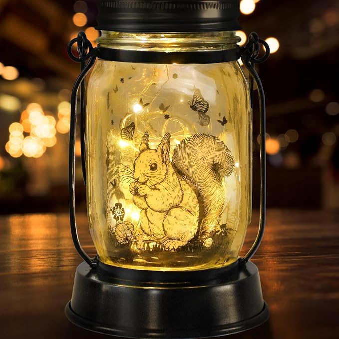 kyoryuger Squirrel Gifts for Women/Men Squirrel Solar Lanterns Mom Birthday - Image 8