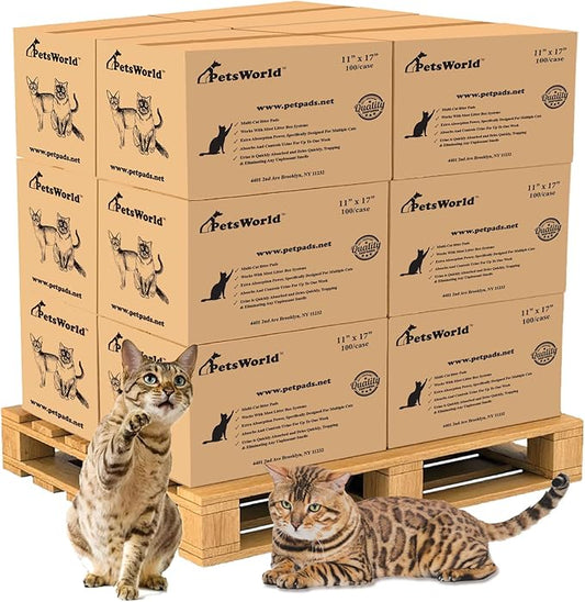 PetsWorld Universal Fit Multi-Cat Pad Refills by PETSWORLDsupplyforpets