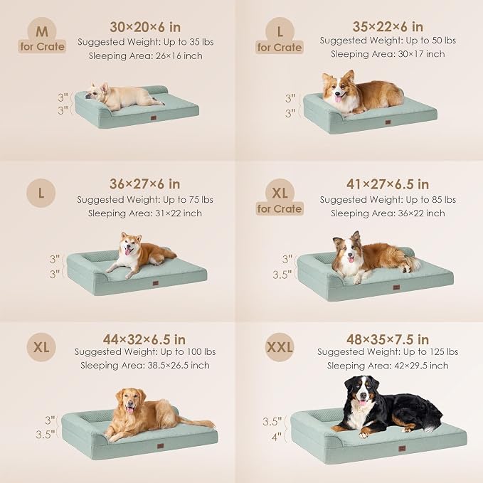 EHEYCIGA Large Dog Bed Memory Foam - Image 2