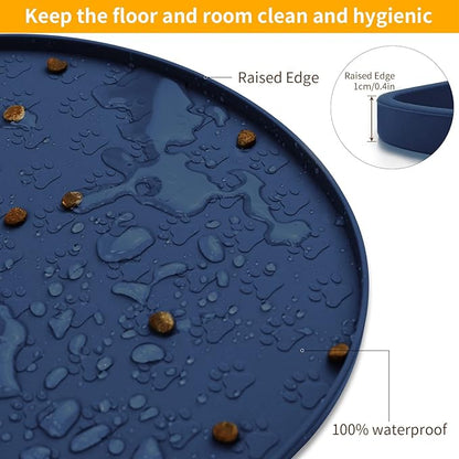 KPWACD Pet Feeding Mat for Dogs and Cats, Silicone Dog Placemat Non-Slip - Image 4
