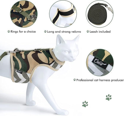 Cat Harness and Leash Set for Walking Escape Proof, Adjustable Cat Vest Harness - Image 4