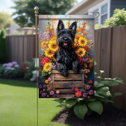 Garden Flag Black Terrier Dog - Image 4