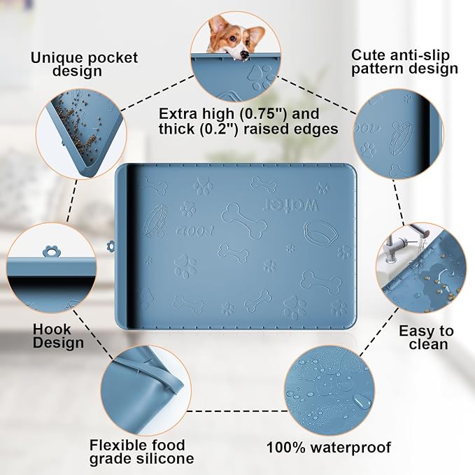 Dog Food Mat - Silicone Dog Mat - Image 4