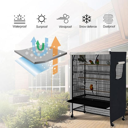 Universal Bird Cage Cover, Dark Colored Drape - Image 5