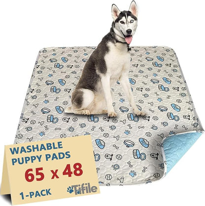 Washable Pee Pads for Dogs, 1 Pack Reusable Puppy Pad, Absorbent Whelping by TIFILE