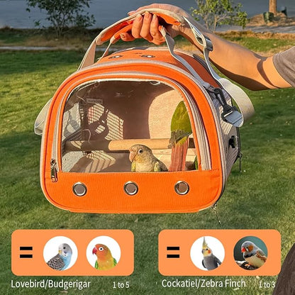 Bird Carrier, Bird Cage Parakeet Parrot Budgie Carrier Backpack - Image 5