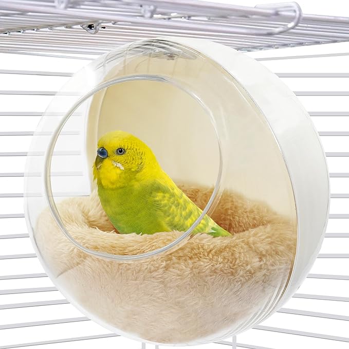Bird Nest for Cage Bite-Resistant, Washable Clear Observation Small Bird House by Jevnd