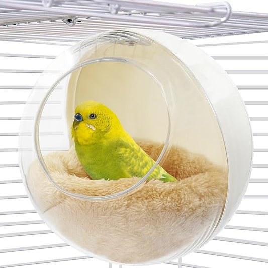 Bird Nest for Cage Bite-Resistant, Washable Clear Observation Small Bird House by Jevnd