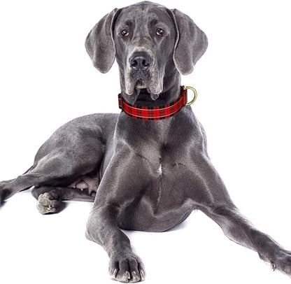 Reflective Dog Collar for Large Dogs, Cute Boho Adjustable Heavy-Duty Nylon - Image 2