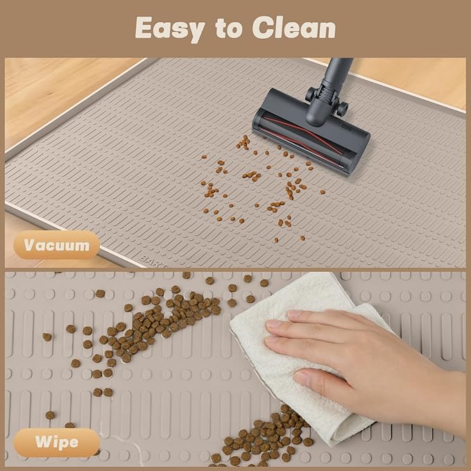 47" x 35" Silicone Cat Food Mat, Waterproof Pet Feeding Mat - Image 5