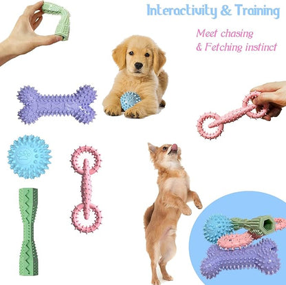 4 Pack Puppy Toys for 2-8 Months Pets Dog Chew Toy for Small Puppies Teething - Image 6