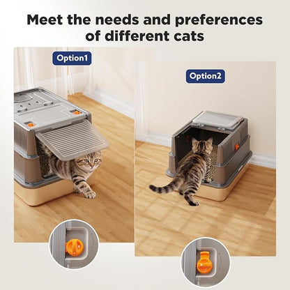 FURTIME Stainless Steel Litter Box - Image 5