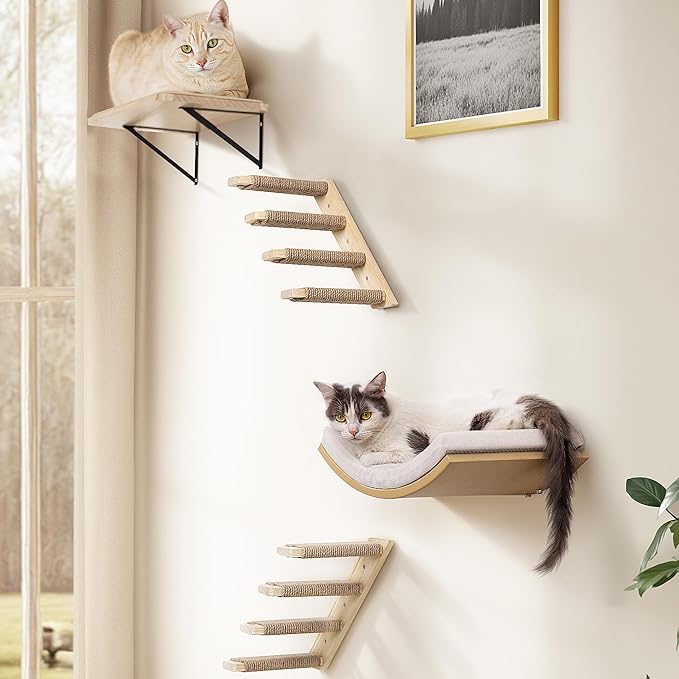 4-Piece Cats Wall Furniture by PELUOMOZ
